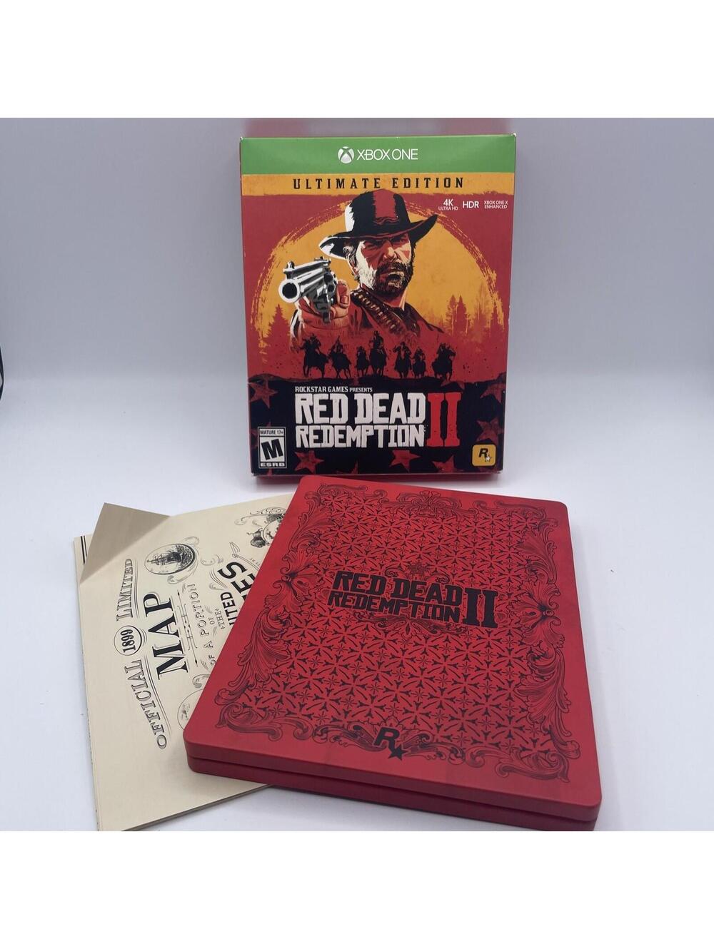Red Dead Redemption 2 Ultimate Edition Xbox One CIB Steelbook + Maps